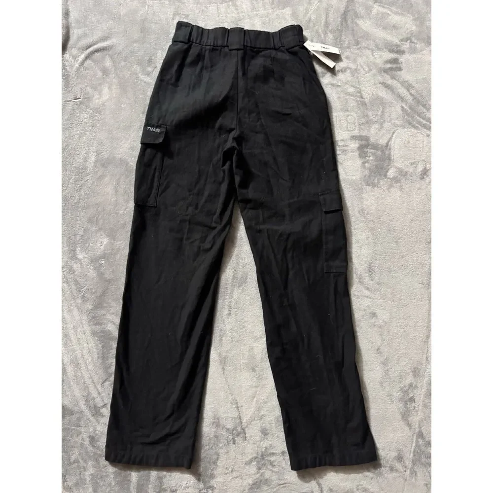 TNA Women's‎ Curtis Highway Cargo Pants Black Size X small NWT